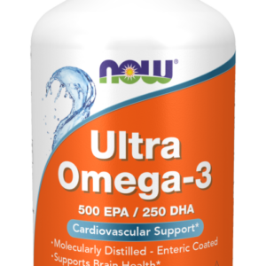 NOW Ultra Omega-3, 500 mg EPA a 250 mg DHA, 180 softgelových kapslí