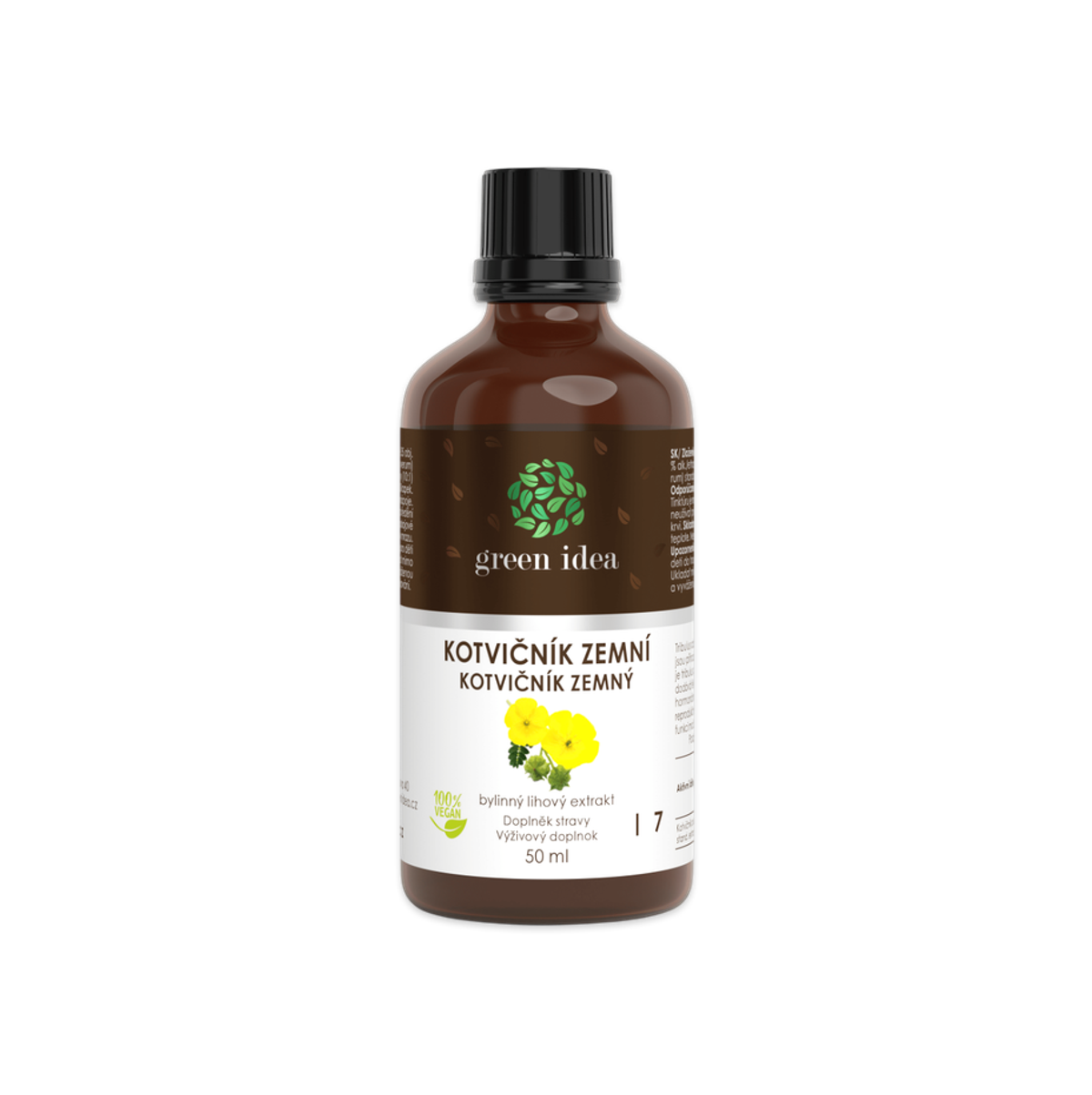 Green idea Kotvičník zemní tinktura, kapky, 50 ml
