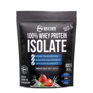 Maxxwin Iso Protein 90, jahoda, 800 g