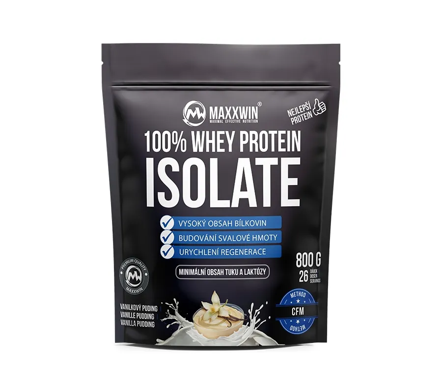 Maxxwin Iso Protein 90, vanilkový puding, 800 g