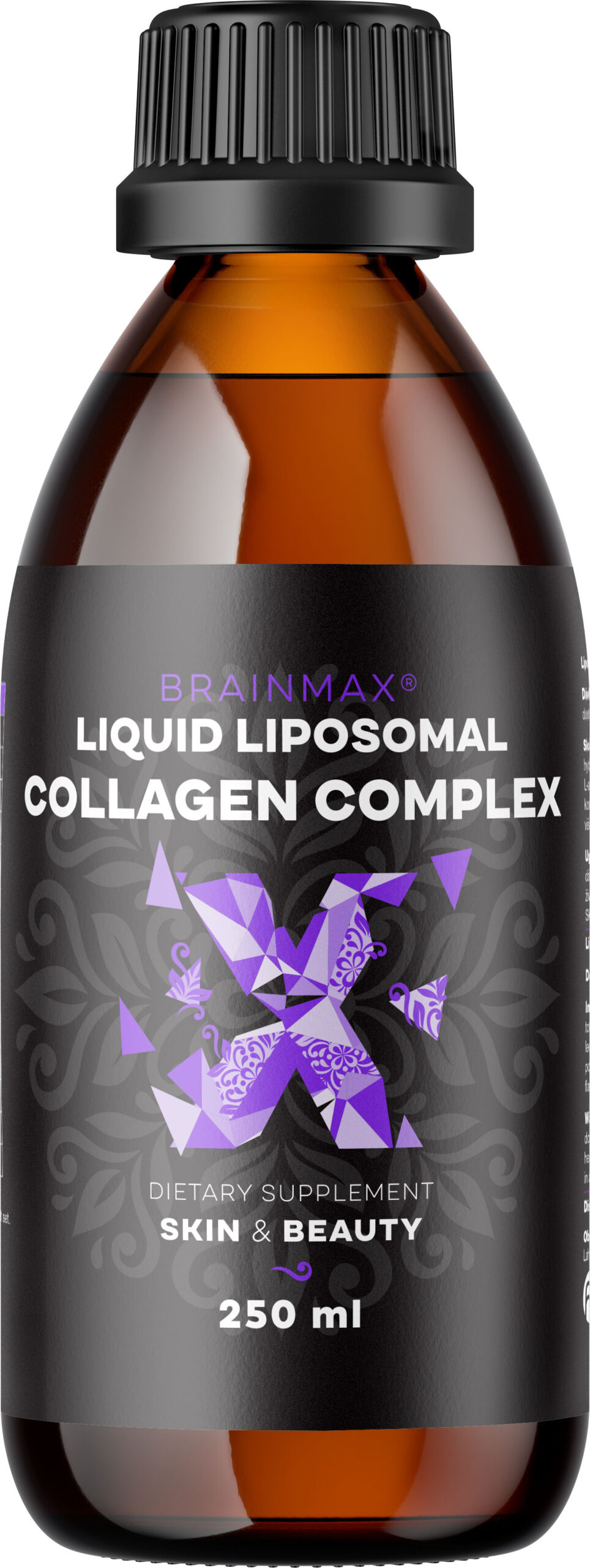 BrainMax Lipozomální Kolagen komplex, hydrolyzovaný kolagen, 250 ml