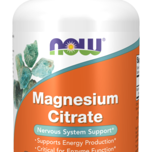 NOW Magnesium Citrate, hořčík citrát 400 mg, 120 rostlinných kapslí