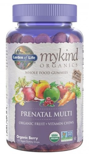 Garden of Life Mykind Prenatal Gummy, multivitamin pro těhotné, 120 gumových bonbonů