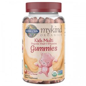 Garden of Life Mykind Multivitamin Kids Gummy Cherry, multivitamin pro děti, třešeň, 120 gumových bonbonů