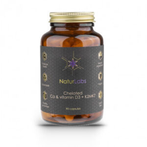 NaturLabs Vápník chelátový s D3 a K2, 90 kapslí