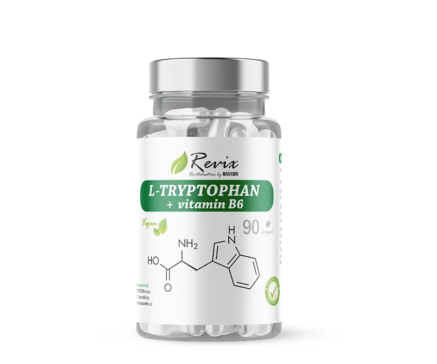 MAXXWIN L-tryptofan 500 mg s vitaminem B6, 90 kapslí