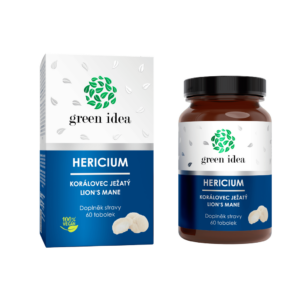 Green idea Hericium, korálovec ježatý, 60 tobolek