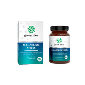 Green idea Magnesium Stress, hořčík bisglycinát s ashwagandhou, 60 tobolek