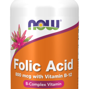 Now Foods Folic Acid, kyselina listová 800 µg, 250 tablet