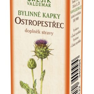 Grešík Ostropestřec, bylinné kapky s lihem