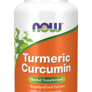 Now Foods Turmeric Curcumin, kurkuma, standardizovaný extrakt, 60 rostlinných kapslí