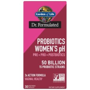 Garden of Life Dr. Formulated Probiotics Women's pH, probiotika pro ženy, 50 mld CFU, 30 rostlinných kapslí