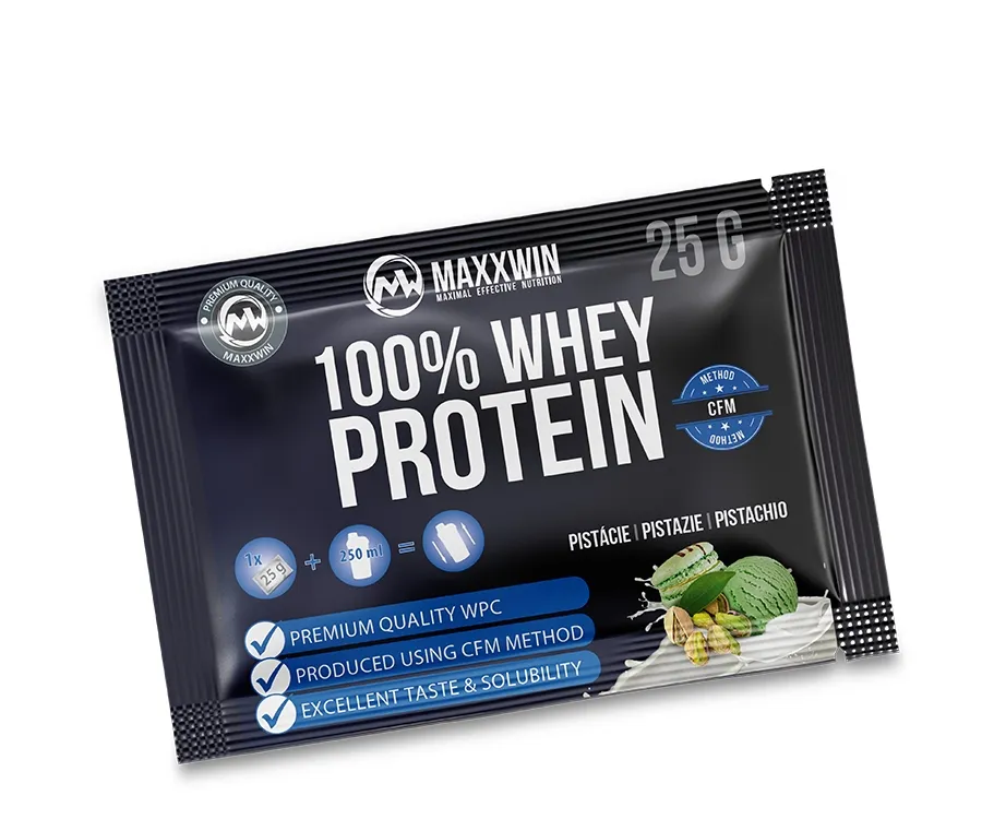 Maxxwin Protein 100% Whey 80, pistácie, 25 g