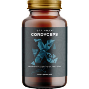 BrainMax Cordyceps extrakt, 50 % polysacharidů, 500 mg, 100 rostlinných kapslí