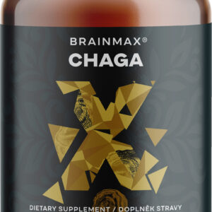 BrainMax Chaga extrakt, 50 % polysacharidů, 500 mg, 100 rostlinných kapslí