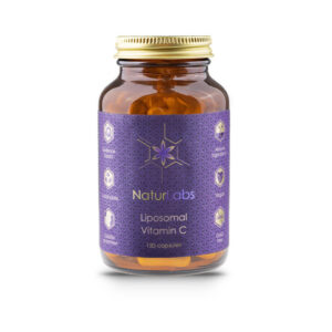 NaturLabs Liposomální vitamín C, kyselina askorbová, 250 mg, 120 kapslí