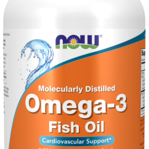 NOW Foods Omega-3, molekulárně destilovaný rybí olej, 500 kapslí
