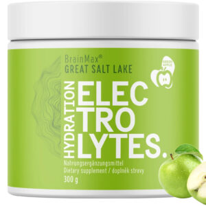 BrainMax Hydration Electrolytes, elektrolyty, jablko, 30 dávek, 300 g