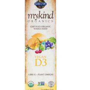 Mykind Organics Vegan D3 sprej 1000 IU, vanilka, 58 ml