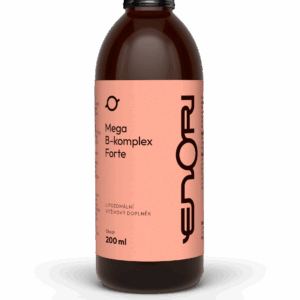 Enori lipozomální Mega B-komplex Forte, B-komplex v tekuté formě, 200 ml