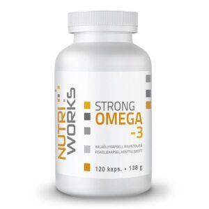NutriWorks Strong Omega 3, rybí olej, 120 kapslí