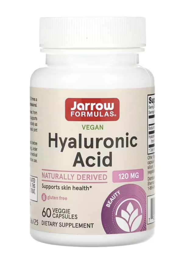 Jarrow Formulas Hyaluronic Acid, kyselina hyaluronová 120 mg, 60 kapslí
