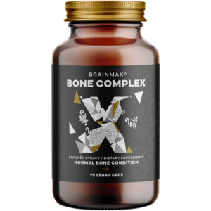 BrainMax Bone Complex, vápník, hořčík a zinek, 90 kapslí
