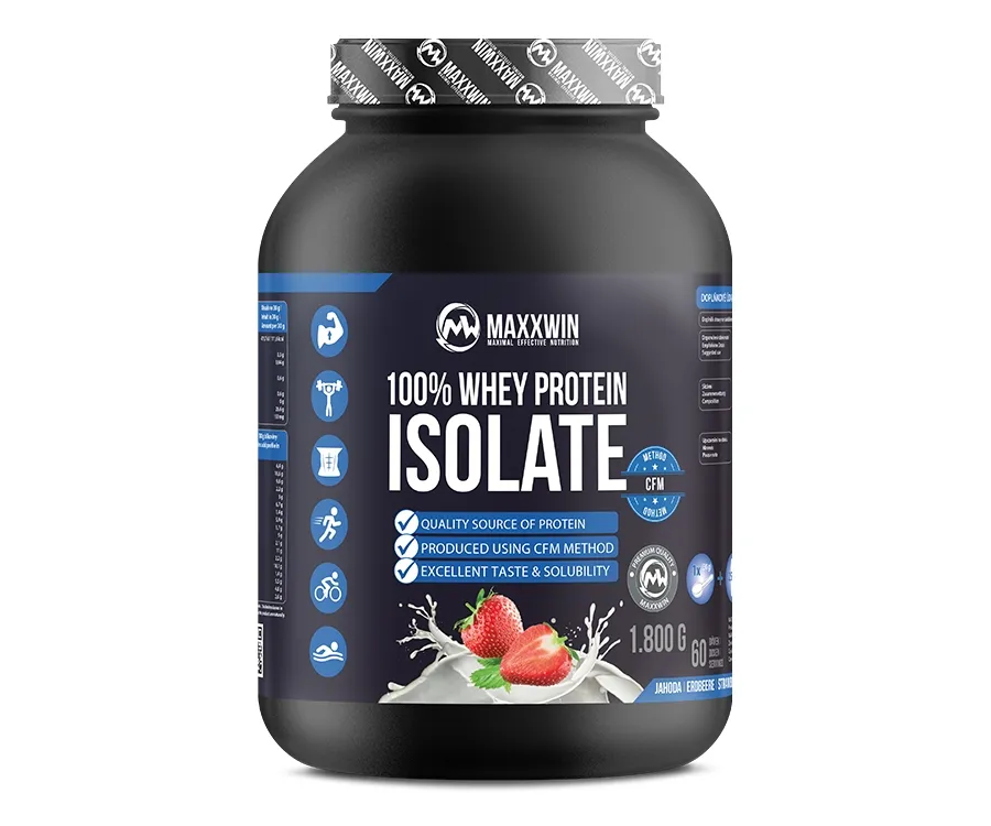 Maxxwin Iso Protein 90, jahoda, 1800 g