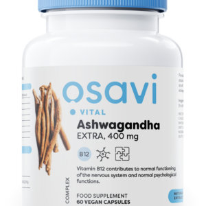 Osavi Ashwagandha Extra, extrakt 400 mg s vitaminem B12, 60 veganských kapslí