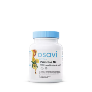 Osavi Primrose Oil, pupalkový olej s vitaminy A a E, 1800 mg, 60 kapslí