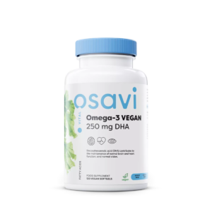 Osavi Omega-3 Vegan, 250 mg DHA z řas, 120 rostlinných kapslí