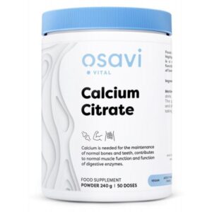 Osavi Calcium Citrate, citrát vápenatý v prášku, 240 g
