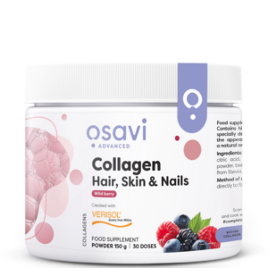Osavi Collagen Hair, Skin & Nails Wild berry, hydrolyzovaný kolagen Verisol, 150 g