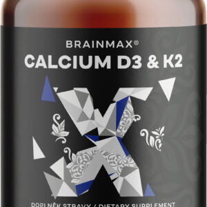 BrainMax Calcium D3 a K2, vápník a vitamín D, 90 kapslí