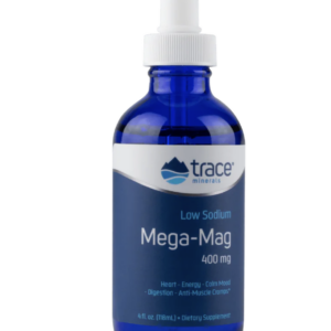 Trace Minerals Mega Mag, hořčík s elektrolyty, 400 mg, 118 ml