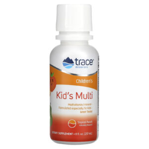 Trace Minerals Kid's Multi, dětský multivitamin, Tropical Punch, 237 ml