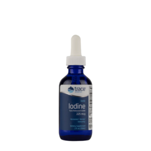 Trace Minerals Ionic Iodine, jodid draselný v kapkách, 225 µg, 59 ml