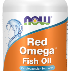 NOW Red Omega, červená kvasnicová rýže s omega 3 a koenzymem Q10, 90 softgelových kapslí