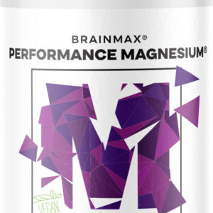BrainMax Performance Magnesium, hořčík bisglycinát s vitaminem B6, 50 rostlinných kapslí