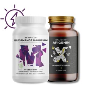 BrainMax Performance Magnesium a BrainMax Apigenin, hořčík bisglycinát v sadě