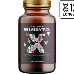 BrainMax Trans-Resveratrol, 500 mg, 60 rostlinných kapslí