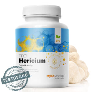 MycoMedica Hericium PRO, korálovec ježatý extrakt, 90 rostlinných kapslí