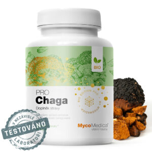 MycoMedica Chaga PRO, BIO extrakt, 90 rostlinných kapslí