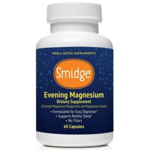 Smidge Evening Magnesium, hořčík bisglycinát, 60 rostlinných kapslí
