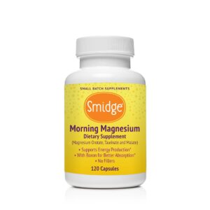 Smidge Morning Magnesium, hořčík ve třech formách, 120 rostlinných kapslí