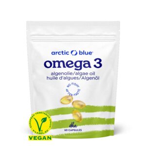 Arctic Blue Vegan Omega 3 Algae, 250 mg DHA, 60 kapslí
