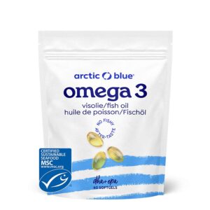 Arctic Blue Omega 3, 280 mg DHA a 120 mg EPA, 60 kapslí