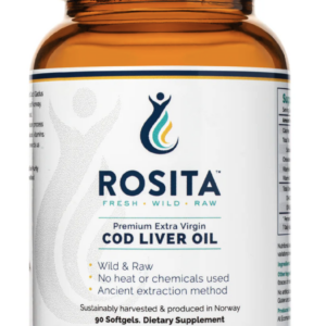 Rosita Extra Virgin Cod Liver Oil, olej z tresčích jater, 90 kapslí