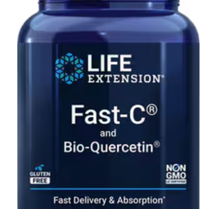 Life Extension Fast-C and Bio-Quercetin, kyselina askorbová, 60 tablet