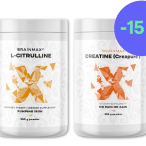 BrainMax Maximální výkon, kreatin monohydrát Creapure a citrulin